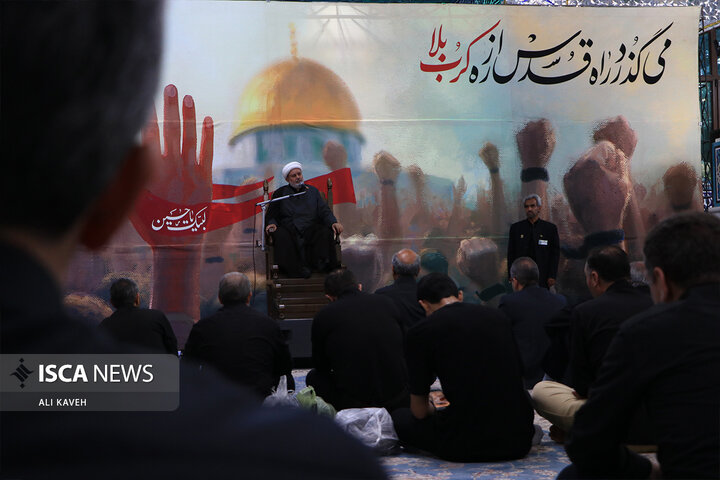 عزاداری شب تاسوعا در آستان مقدس عباس بن موسی (ع) بجنورد