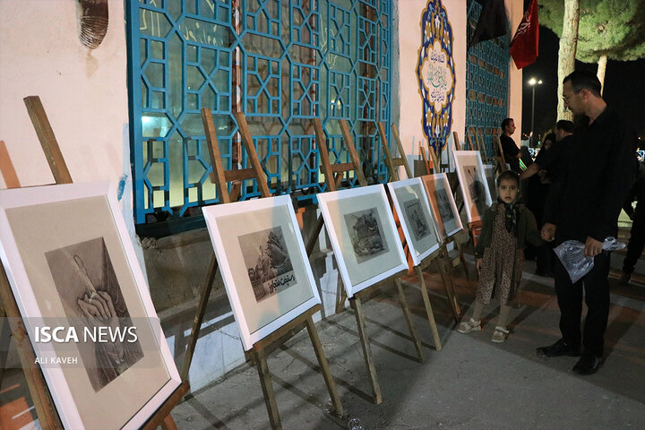 عزاداری شب تاسوعا در آستان مقدس عباس بن موسی (ع) بجنورد