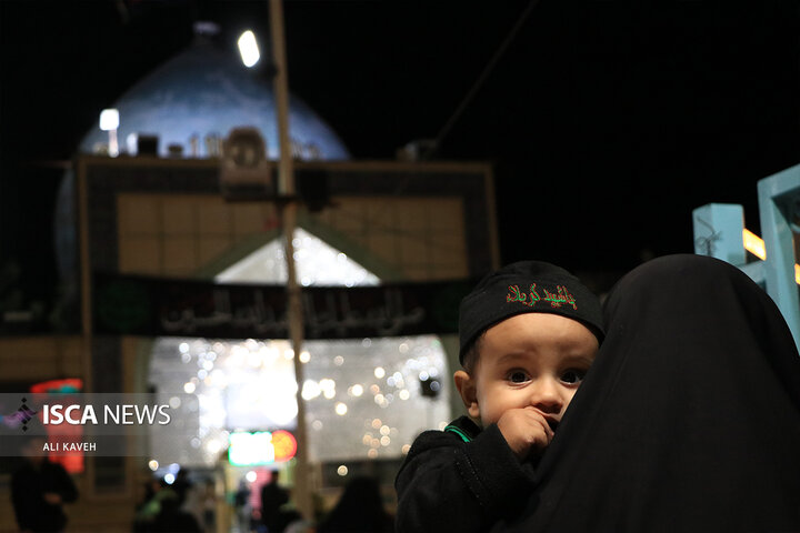 عزاداری شب تاسوعا در آستان مقدس عباس بن موسی (ع) بجنورد