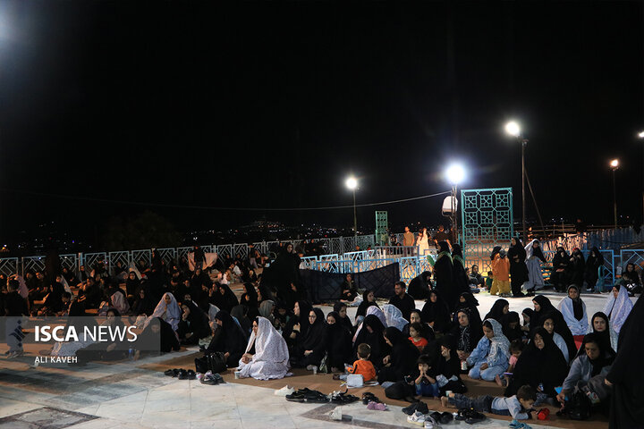 عزاداری شب تاسوعا در آستان مقدس عباس بن موسی (ع) بجنورد