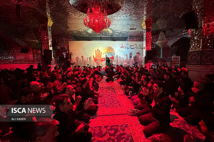 عزاداری شب تاسوعا در آستان مقدس عباس بن موسی (ع) بجنورد