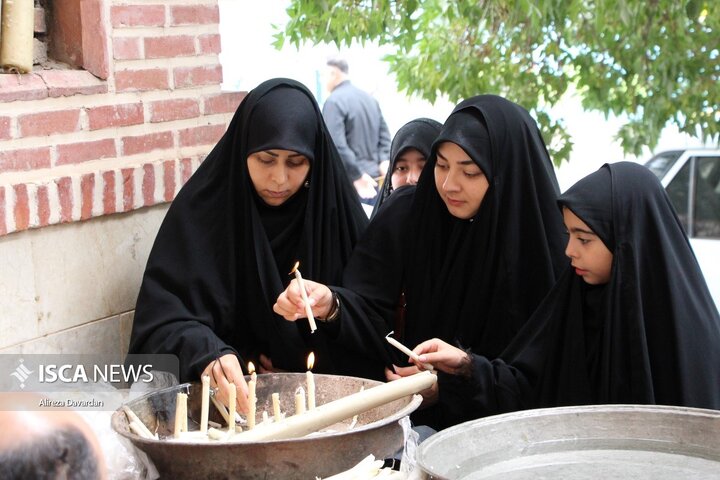 آیین مذهبی شام پایلاماغ «شمع‌گردانی» در اردبیل