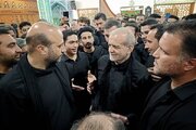 پزشکیان در جمع عزاداران اردبیلی حاضر شد