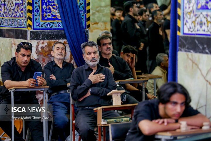 حضور پرشور هیئت آزادشهر در مراسم تاسوعای حسینی مسجد روضه محمدیه (حظیره) یزد