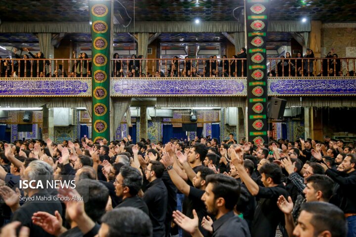 حضور پرشور هیئت آزادشهر در مراسم تاسوعای حسینی مسجد روضه محمدیه (حظیره) یزد