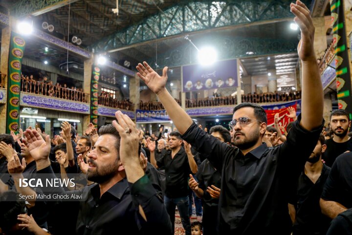 حضور پرشور هیئت آزادشهر در مراسم تاسوعای حسینی مسجد روضه محمدیه (حظیره) یزد