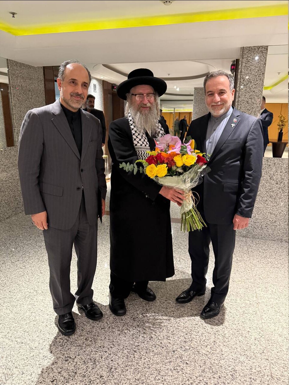 دیدار خاخام ضد صهیونیست با عراقچی در برزیل