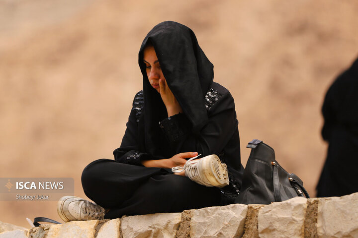 تعزیه و نخل‌برداری عاشورای حسینی در ده‌بالا شهرستان تفت استان یزد