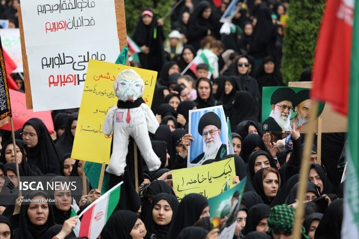 تجمع بزرگ و حماسی زینبیون اردبیل