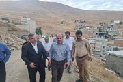 بازدید میدانی مسئولان از ناحیه منفصل شهری حسن‌آباد سنندج