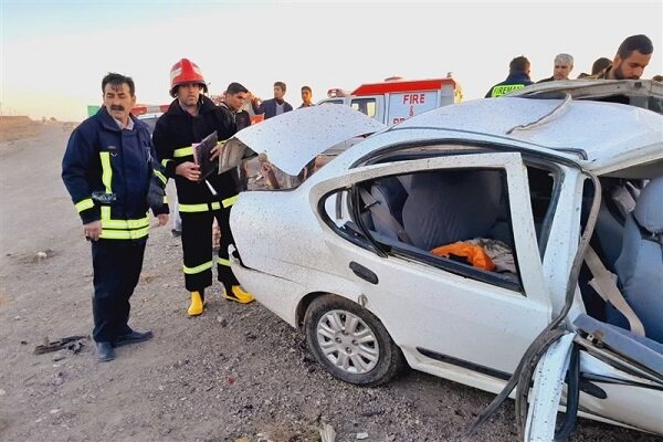 سانحه مرگبار رانندگی در سنندج با یک کشته و ۴ مصدم