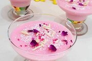 آموزش شیرینی پزی / طرز تهیه دسر محلبی توت فرنگی با طعمی عالی