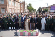 تشییع باشکوه پیکر شهید جواد نارنجی با حضور گسترده مردم و مسئولان