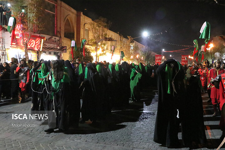 در آغار ماه صفر بازآفرینی ورود کاروان اسرای کربلا به شام در یزد