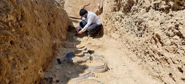 کشف مقبره ۳۸۰۰ ساله یک جنگجو در آذربایجان + عکس