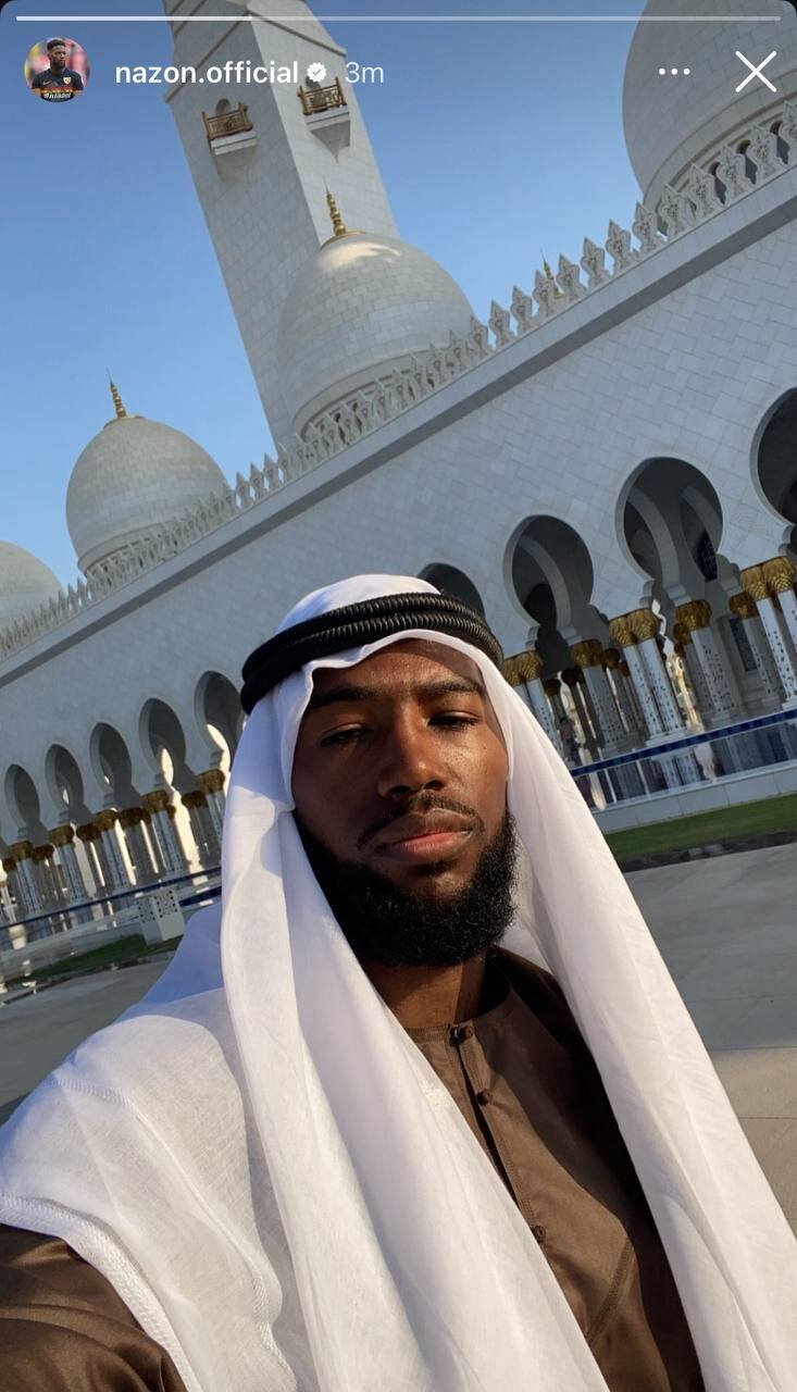 ستاره جدید استقلال در امارات با لباس عربی + عکس