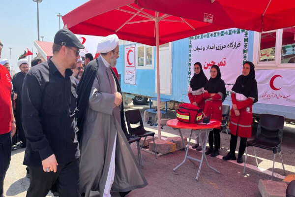 بازدید معاون فرهنگی نماینده ولی‌فقیه در هلال‌احمر از قرارگاه امداد و نجات مرزی تمرچین
