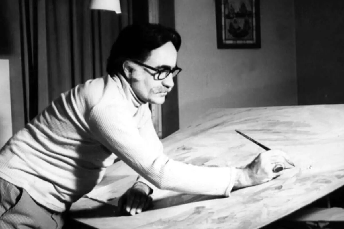 عکسهای دیده نشده از استاد محمود فرشچیان