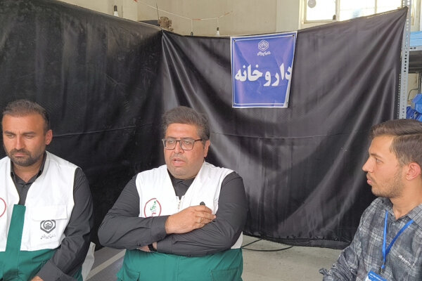 خدمت‌رسانی موکب درمانی سازمان تأمین اجتماعی به زائران اربعین در مرز تمرچین