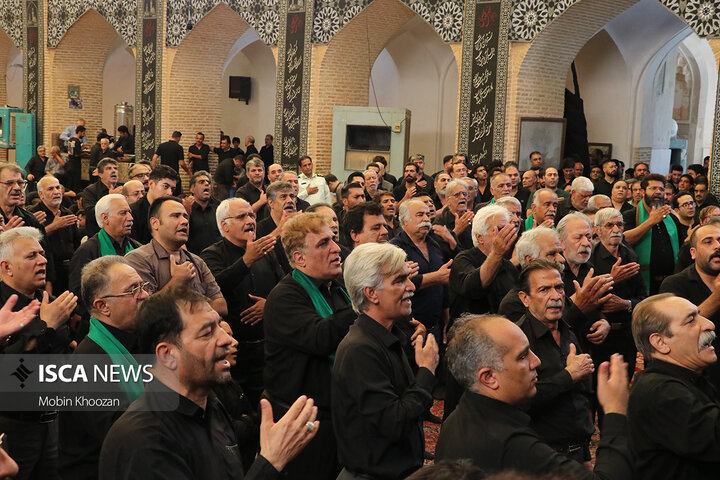 برگزاری آیین باشکوه اربعین حسینی در مسجد جامع کبیر یزد با حضور مسئولان و هیئت‌های مذهبی