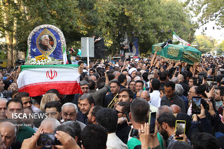 مراسم تدفین استاد فرشچیان