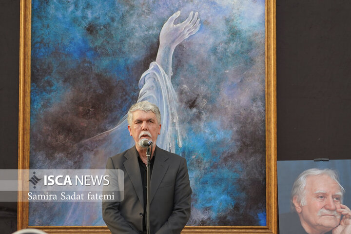 مراسم تدفین استاد فرشچیان