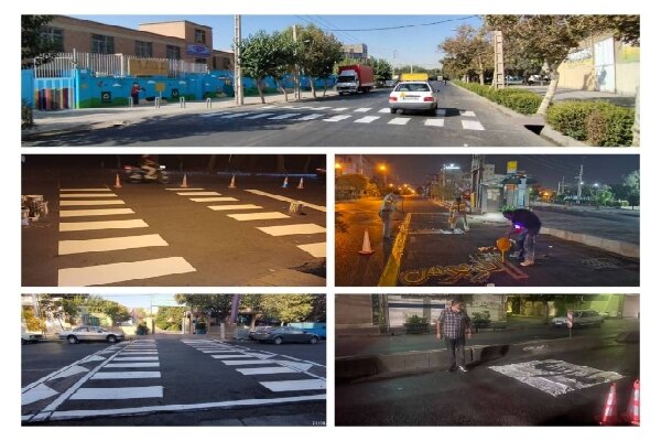 ارتقای ایمنی شریان‌های ارتباطی با اجرای ۵۰ کیلومتر خط کشی محوری