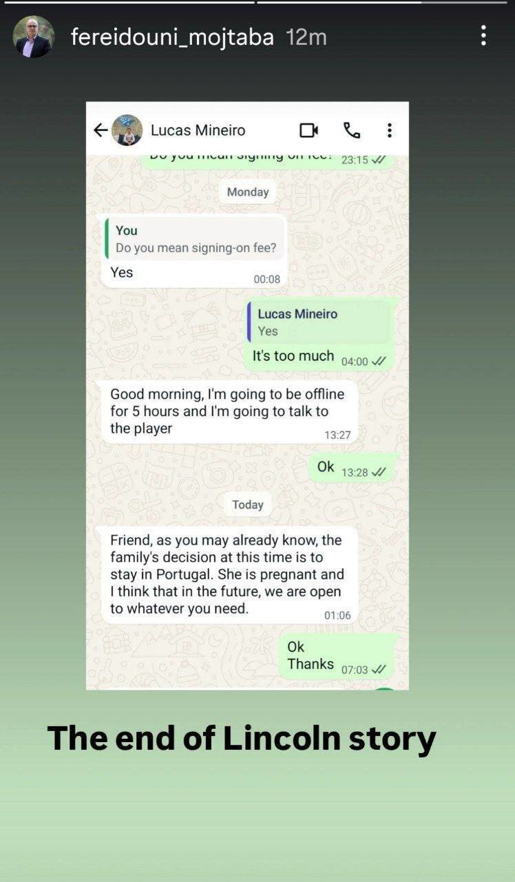 دلیل استقلالی نشدن لینکلن مشخص شد