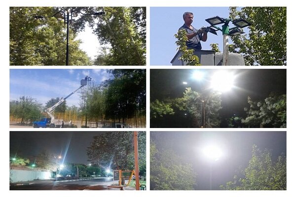 بهسازی شبکه روشنائی مراکز تفرجگاهی منطقه ۱۸ پایتخت