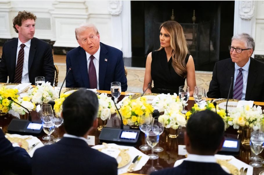 ضیافت میلیارد دلاری در رز گاردن: ترامپ میزبان سیلیکونولی، بدون ماسک