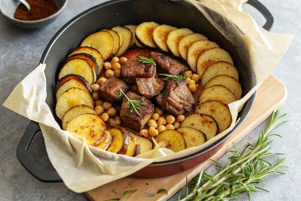 آموزش آشپزی / طرز تهیه عربی پلوی عالی و خوشمزه با نخود و گوشت