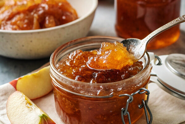 آموزش شیرینی پزی / طرز تهیه مارمالاد سیب با و بدون ژلاتین