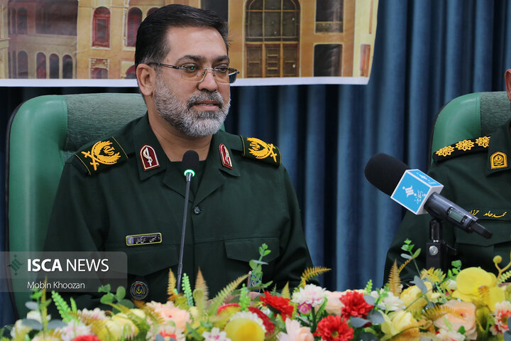 نشست خبری فرمانده سپاه الغدیر؛ نقشه‌راه پاسداری از یاد دفاع مقدس