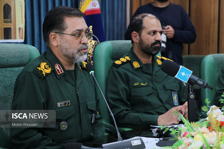 نشست خبری فرمانده سپاه الغدیر؛ نقشه‌راه پاسداری از یاد دفاع مقدس