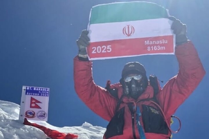 کوهنورد پرافتخار کرمانشاهی فاتح ماناسلو شد