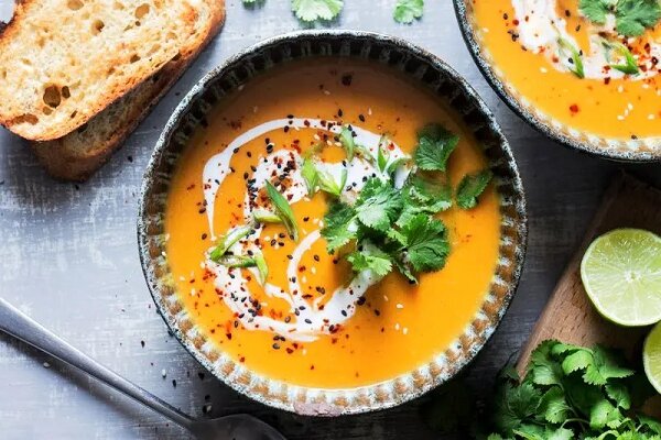 آموزش آشپزی / طرز تهیه سوپ کدو حلوایی مخصوص فصل پاییز