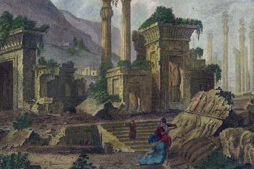 قدیمی‌ترین تصویر رنگی از "تخت‌ جمشید" + عکس