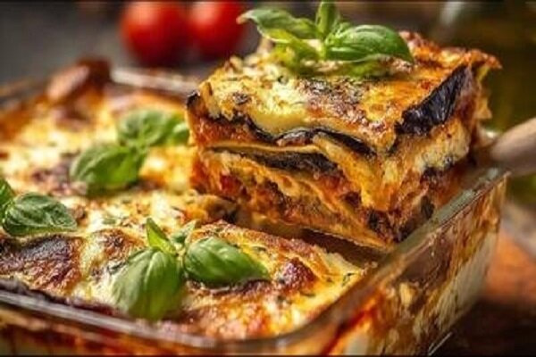 آموزش آشپزی / طرز تهیه لازانیای ریحان و بادمجان با یک سس مخصوص