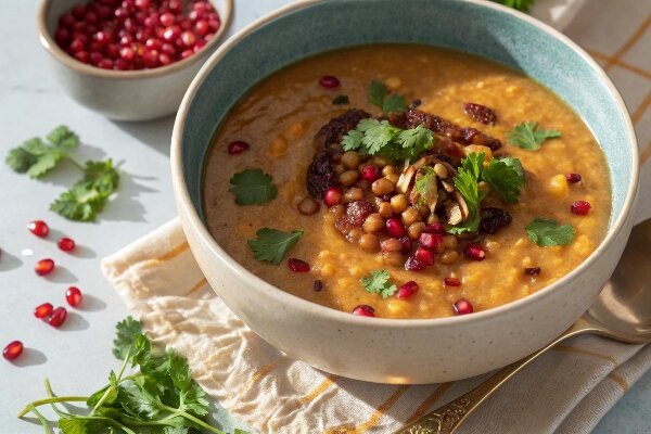 آموزش آشپزی / طرز تهیه سوپ انار خوشمزه و مجلسی