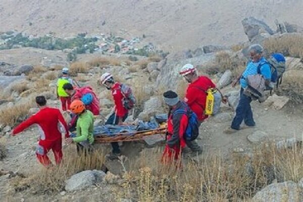 سقوط مرگبار زن کوهنورد در ارتفاعات تفت