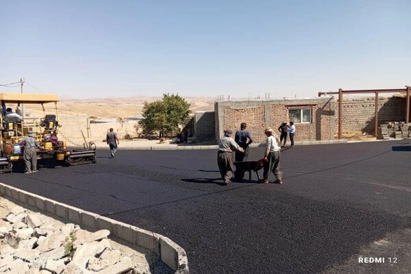 اتمام عملیات آسفالت معابر روستای اکبرآباد