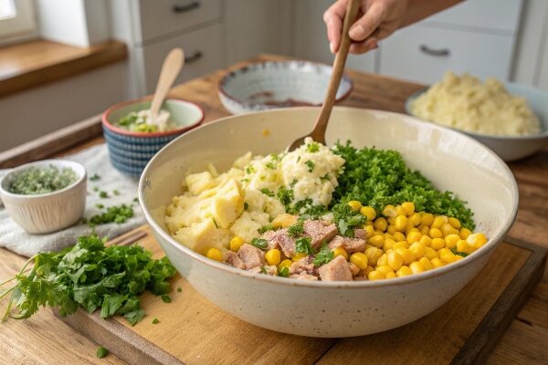 آموزش آشپزی / طرز تهیه کتلت تن ماهی ؛ غذای سریع و مقوی