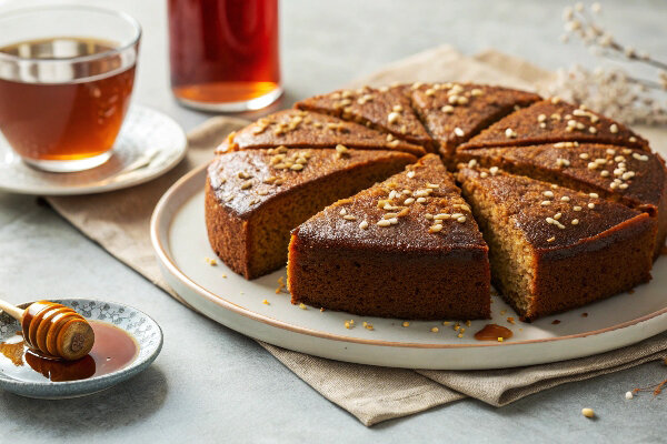 آموزش شیرینی پزی / طرز تهیه کیک رژیمی با شیره انگور، پوک و خوشمزه + عکس مراحل