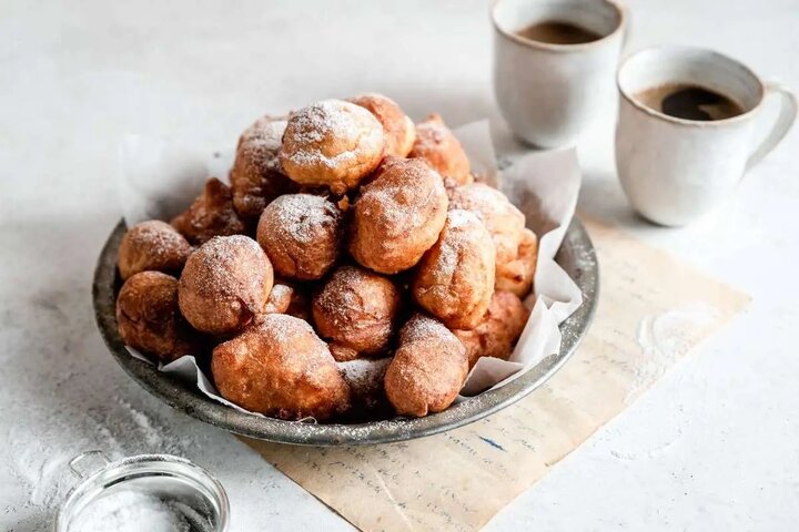 آموزش شیرینی پزی / طرز تهیه شیرینی اولیبولن شیرینی سنتی و مشهور کشور هلند