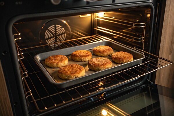 آموزش آشپزی / طرز تهیه کتلت مرغ در فر ؛ سالم و خوشمزه + عکس مراحل