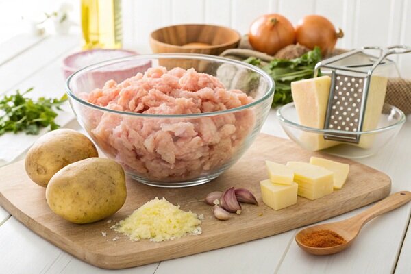 آموزش آشپزی / طرز تهیه کتلت مرغ در فر ؛ سالم و خوشمزه + عکس مراحل