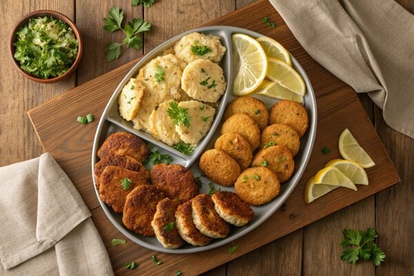 آموزش آشپزی / طرز تهیه کتلت مرغ در فر ؛ سالم و خوشمزه + عکس مراحل