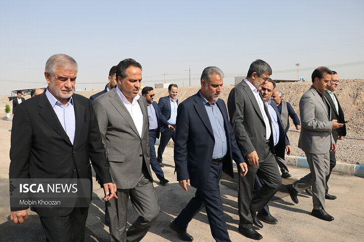 مراسم افتتاح مخزن ۱۵ هزار متر مکعبی شهید موسوی شهر یزد