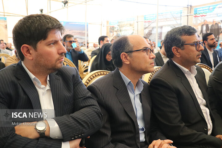 مراسم افتتاح مخزن ۱۵ هزار متر مکعبی شهید موسوی شهر یزد