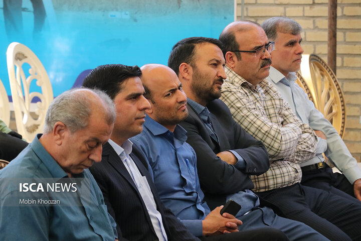 مراسم افتتاح مخزن ۱۵ هزار متر مکعبی شهید موسوی شهر یزد